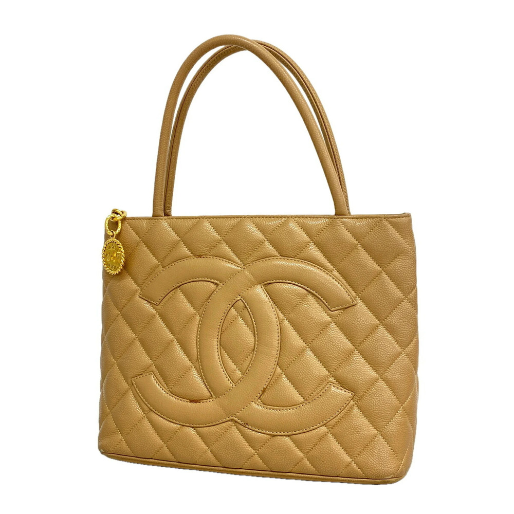 Chanel Bags & Tote Bags: Reissue Tote, Caviar Leather, Beige, Women's